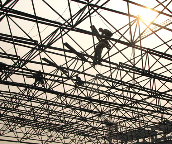 长乐厂房网架安装