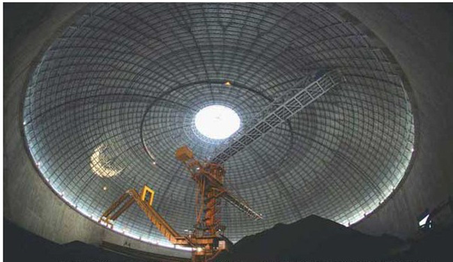 长乐发电厂干煤棚网架