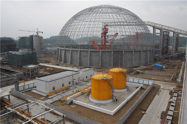 长乐发电厂网架结构
